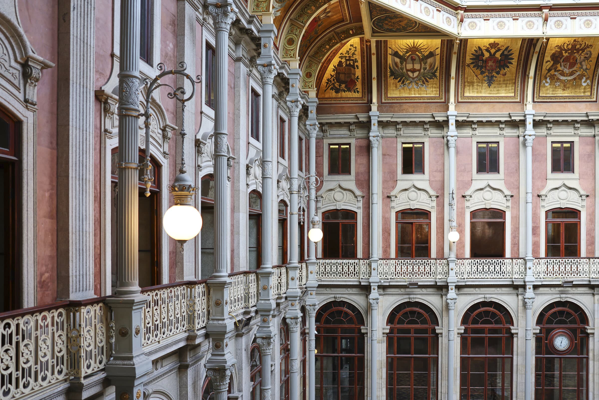 Ornate interior of Palácio da Bolsa