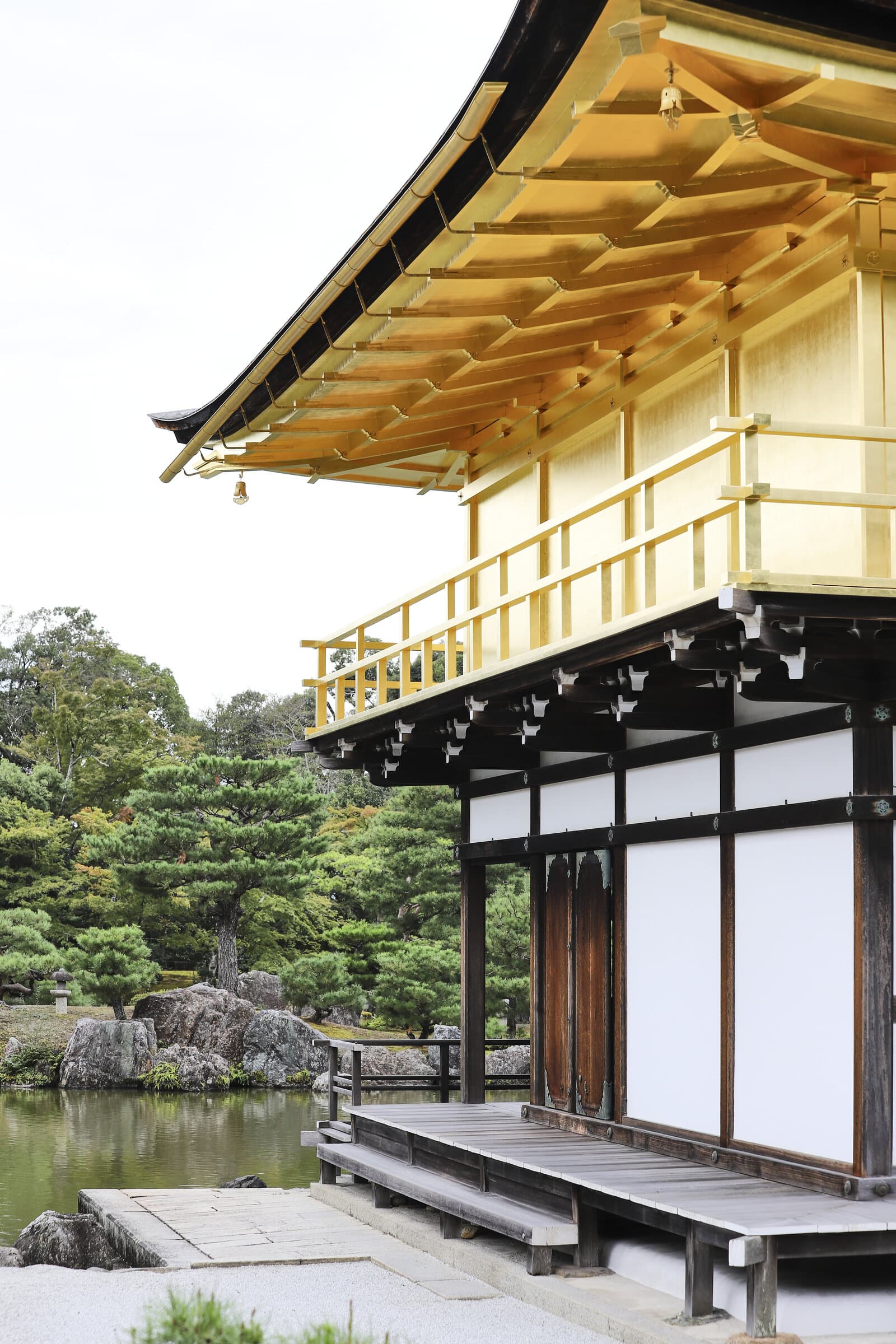 Kinkaku-ji golden pavilion close-up